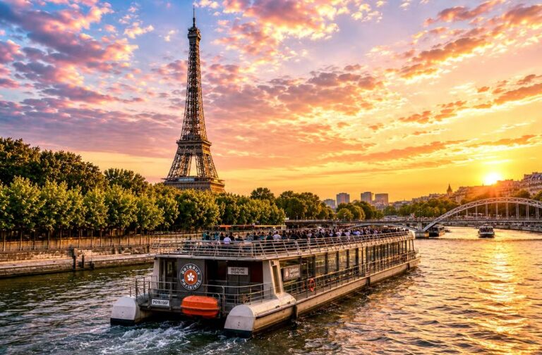 Seine River Cruise from the Eiffel Tower with Crêpe Tasting