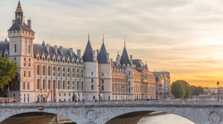 Facade of the Conciergerie in Paris