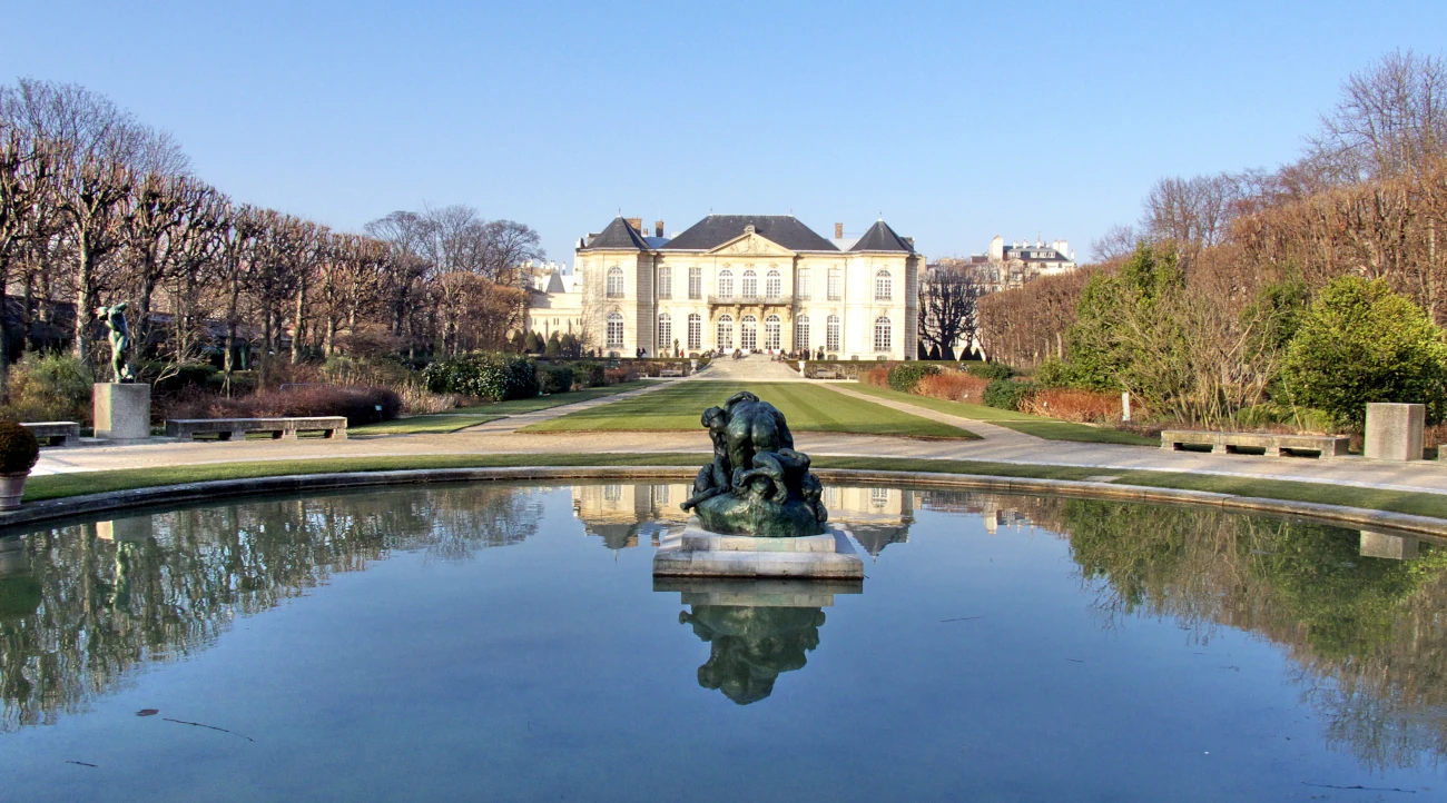 External courtyard of the Rodin Museum