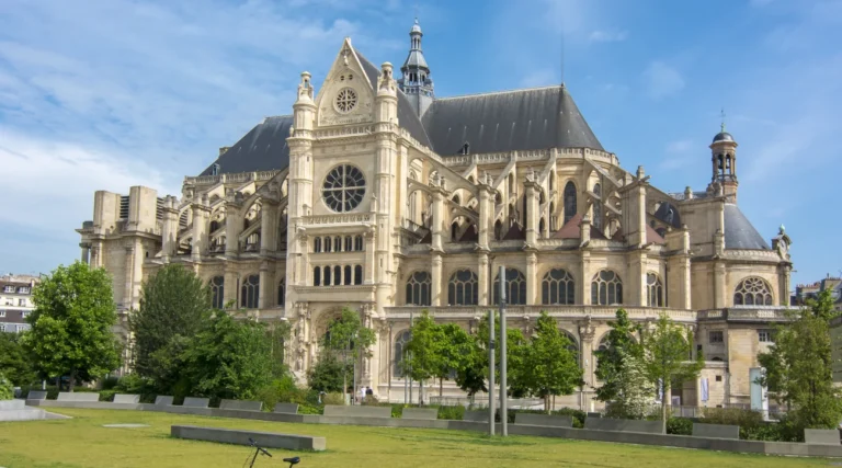 Facade of the church of Saint-Eustache