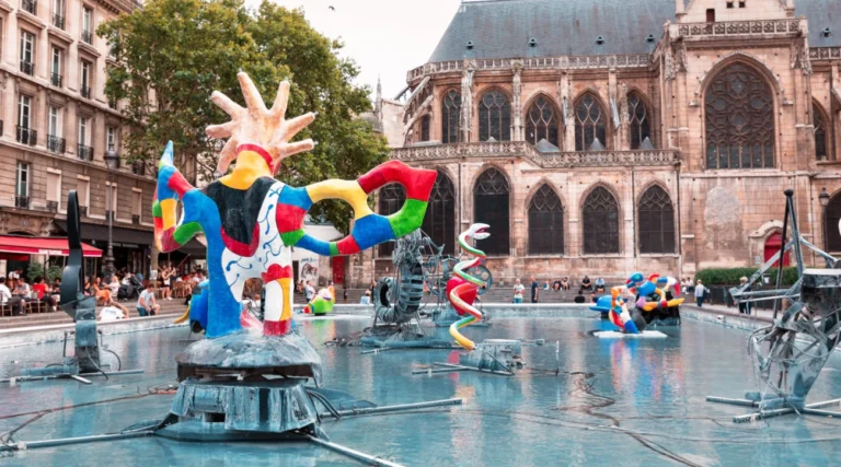 Fontaine Stravinsky seen from the Pompidou