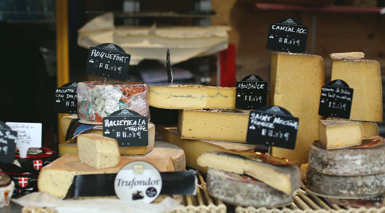 Cheeses in Paris