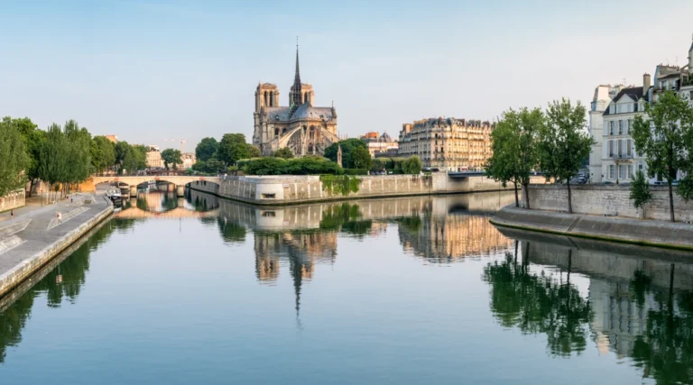 Ile de la cité seen from the Seine