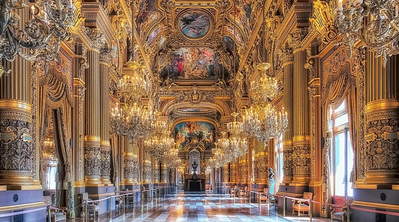Interior of the Foyer of the Palais Garnier