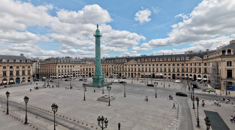 Place Vendome aerial view