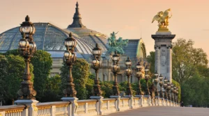 Alexander III Bridge in the morning