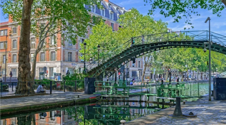 Bridge over the Canal Saint-Martin in Paris
