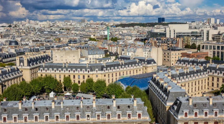 Bastille district seen from above