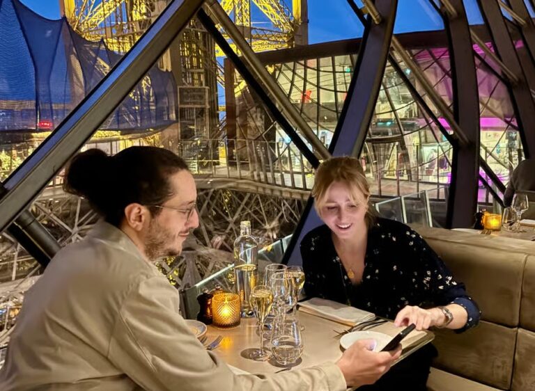 Dinner at the Eiffel Tower with Gustave menu at Madame Brasserie
