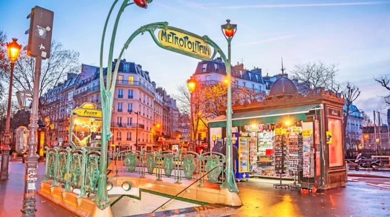 A metro station in Pigalle