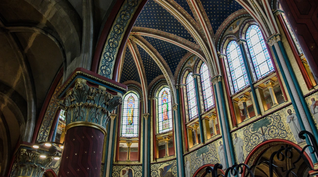 Stained glass windows of Saint Germaine des Prés