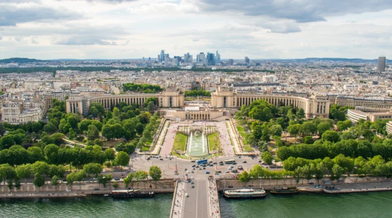 View of the Trocadéro from the Eiffel Tower