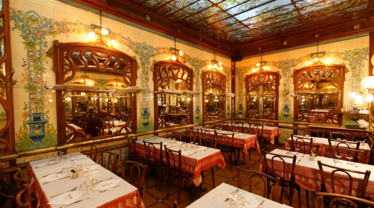 Interior of a Brasserie in Paris