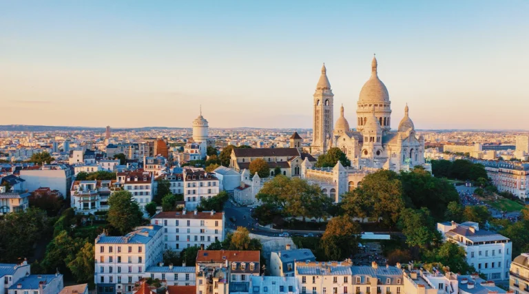 Aerial view of Montmartre